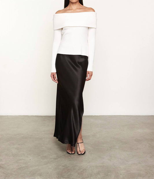 Enza Costa - CASHMERE OFF-SHOULDER SWEATER