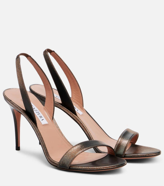 Aquazzura - Women's So Nude Mesh Sandals