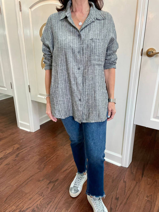 Olivaceous - Molly Linen Shirt