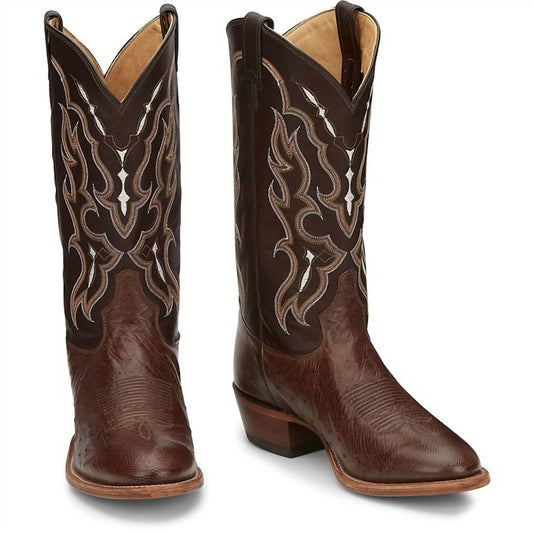 Tony Lama - Men's Tiberius Smooth Ostrich Western Boot