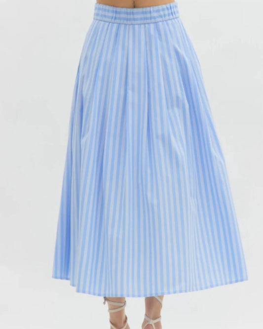 Entro - Coastal Summer Striped Skirt