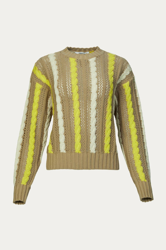 CABLE-KNIT SWEATER