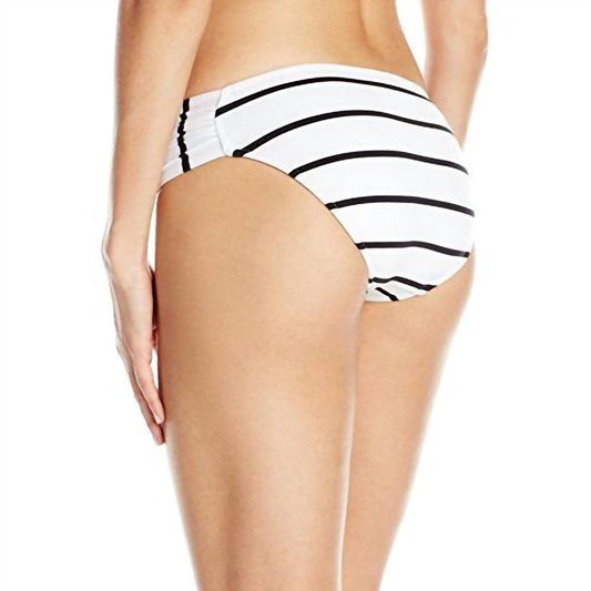 Seafolly - Castaway Stripe Ruched Side Bikini Bottom