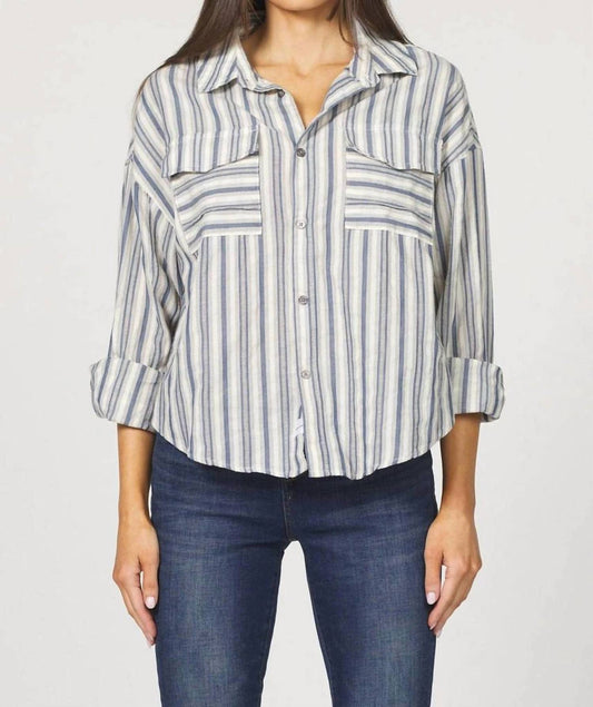 Dear John Denim - Adrianna Button Up Stripe Top