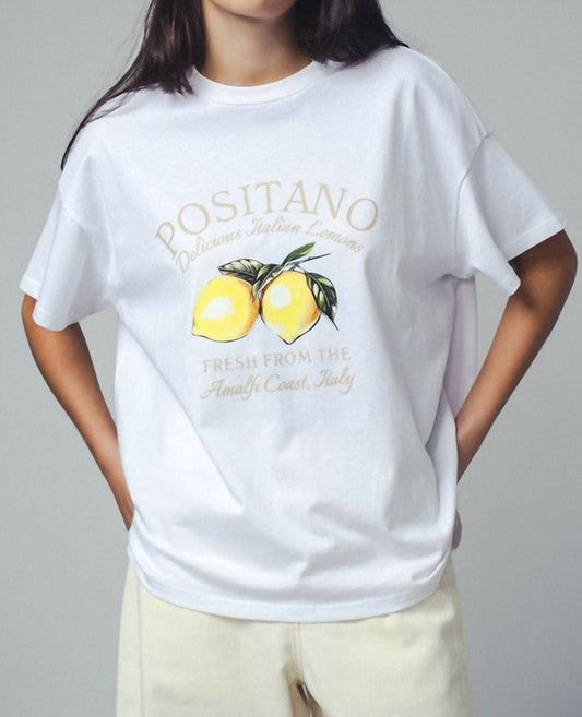 Urban Daizy - Positano Limone Graphic Tee