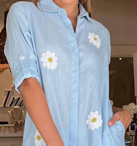 Tiana - Daisybelle Linen Shirt Midi Dress