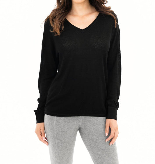 Leimere - Long Sleeve Vneck Tee