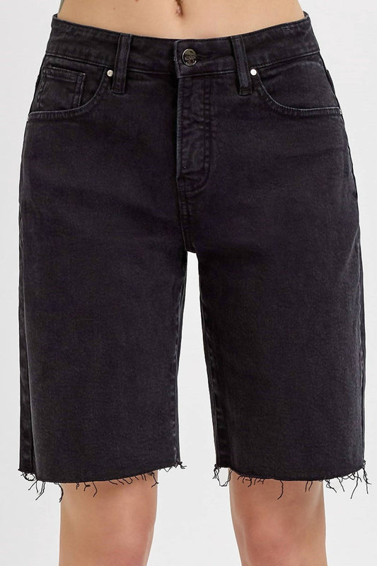 Risen - Mid Rise Relaxed Fit Bermuda Shorts - Plus