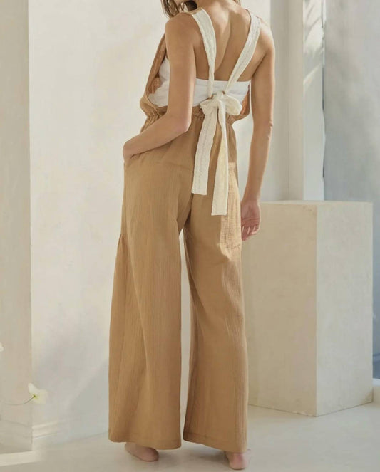 Bucketlist - Adjustable Back Bow Jumpsuit