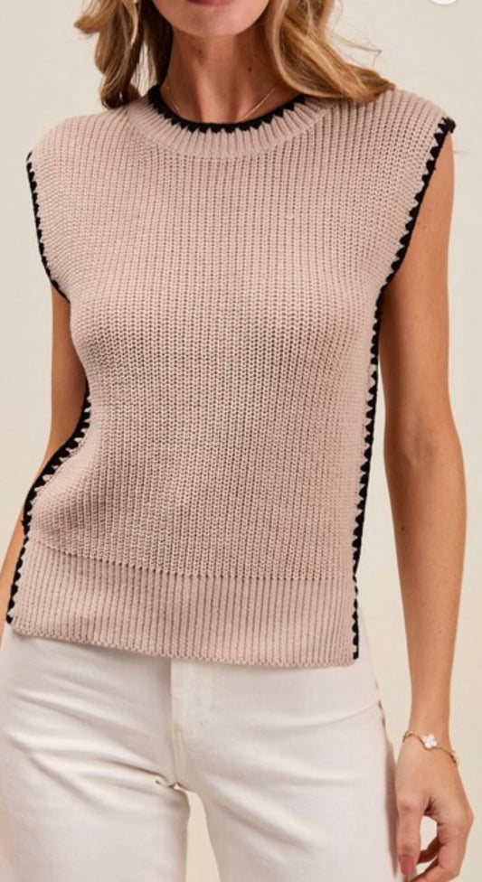 So Me - Knit Sleeveless Top