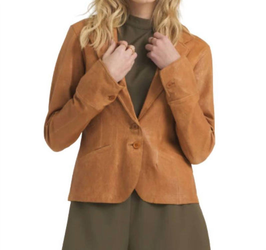 Jakett - Amelia Wrinkled Leather Blazer
