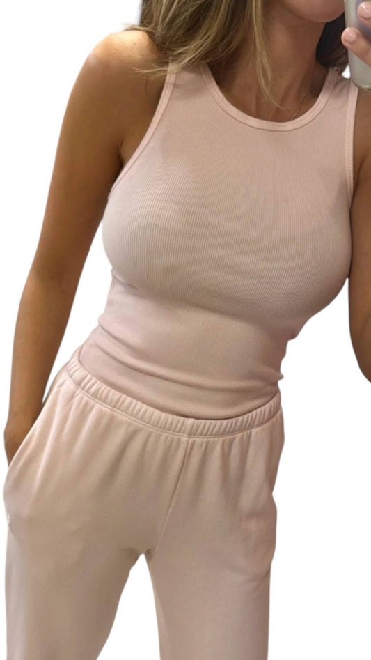 Monrow - Supimaluxe Rib High Neck Tank Top