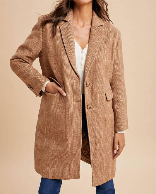 In-Loom - Herringbone Duster Coat