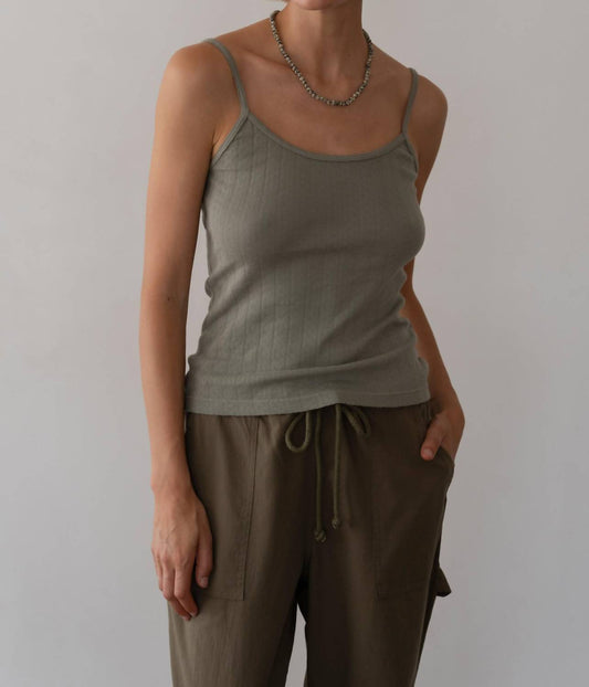 Donni. - Pointelle Cami Tank