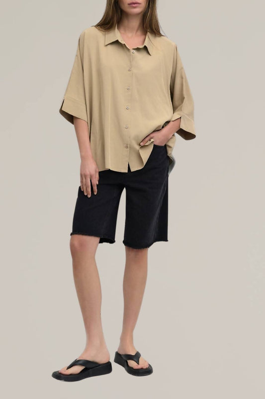 Mod Ref - button down tencel top