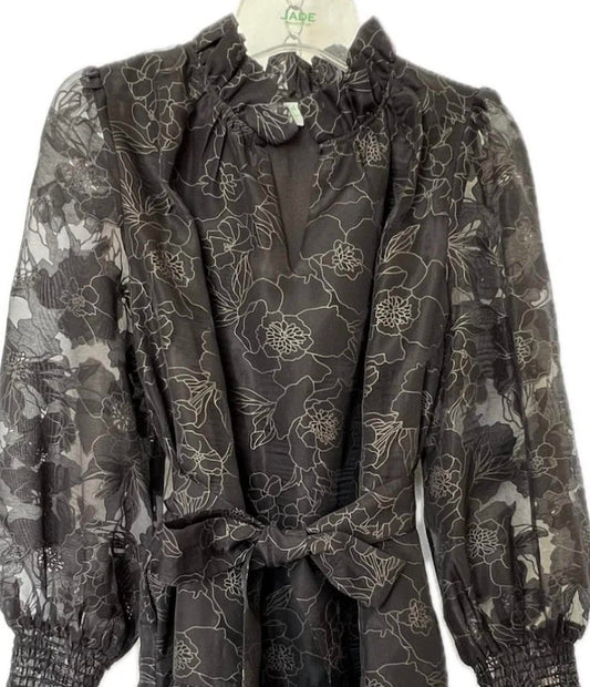 Jade - Rose Organza Dress