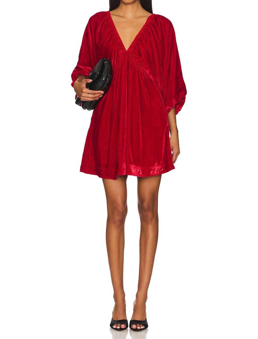 Free People - Portia Velvet Mini Dress