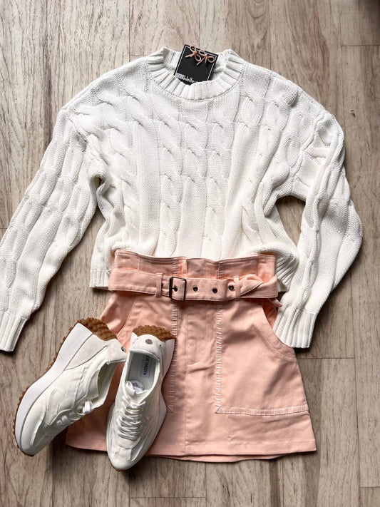 Pistola - Women's Cable Crewneck Sweater