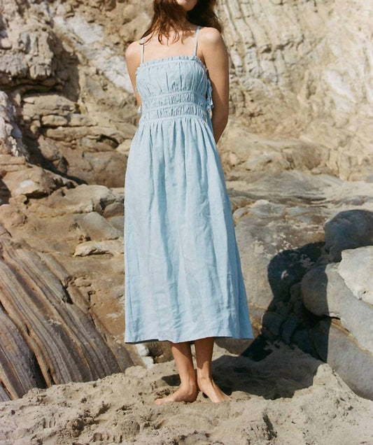 A.Ren - Woven Linen Sleeveless Maxi Dress