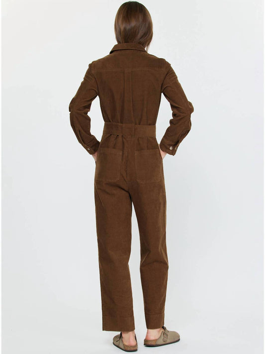 Current Air - Corduroy Long Sleeve Jumpsuit