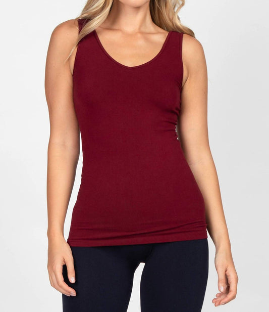 M.Rena - Reversible V-scoop Neck Tank Top