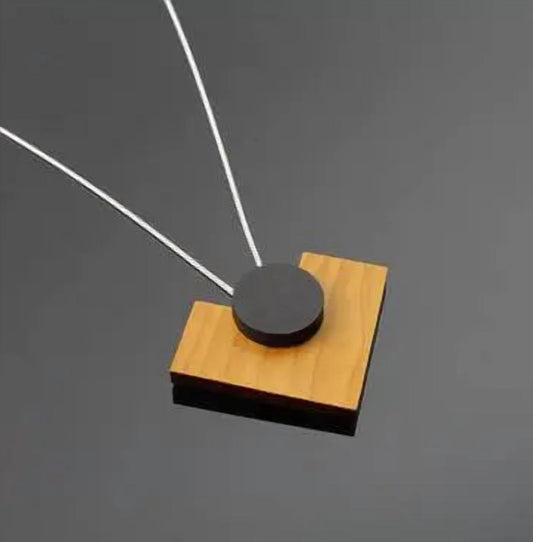 Rowena Sheen - Women's Wood Geometric Pendant