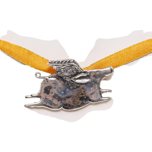 Patience Brewster - Women's Happy Pig Pin Necklace