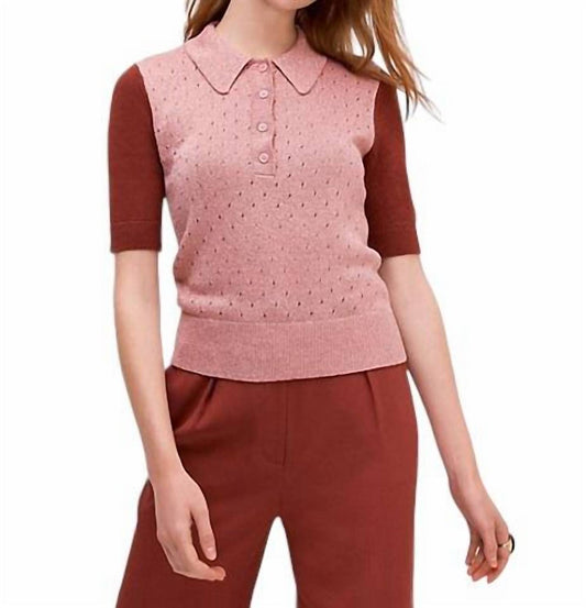 Kate Spade - Knit Short Sleeve Textured Top