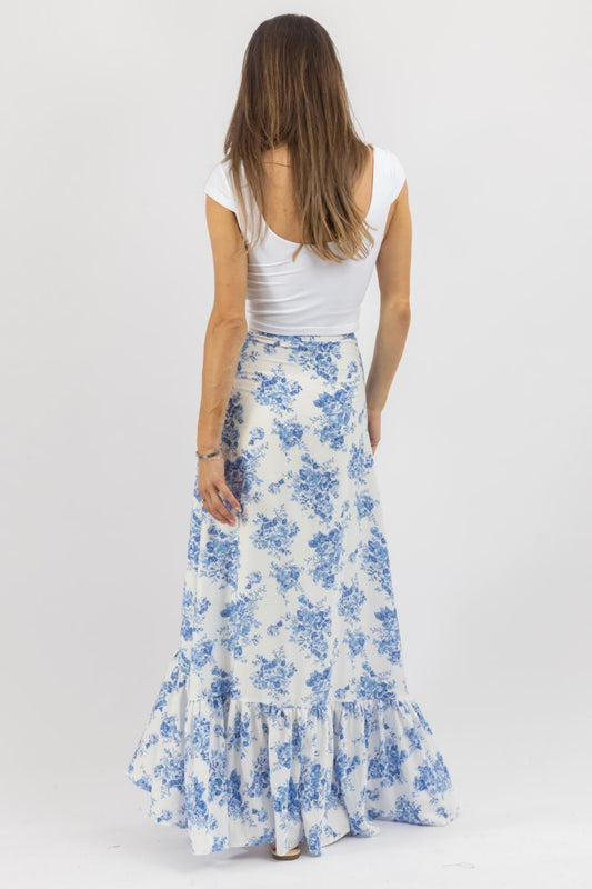 Olivaceous - Jenni Floral Maxi Skirt