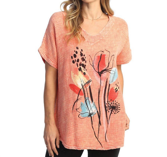 Jess & Jane - Mineral Washed Double Gauze Top