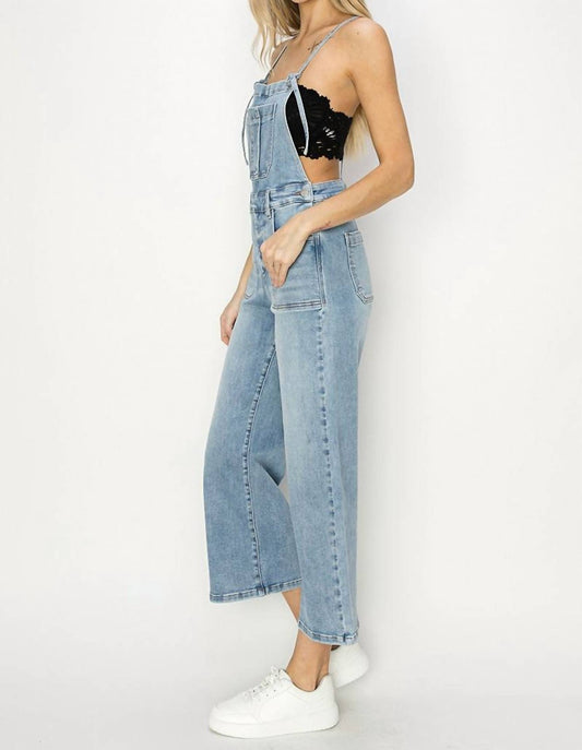 Risen - Crop Straight Leg Overalls