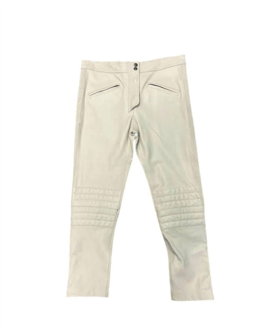 Isabel Marant - PRE-LOVED WOMEN'S ANASTASIA LEATHER PANTS WITH ZIPPERS