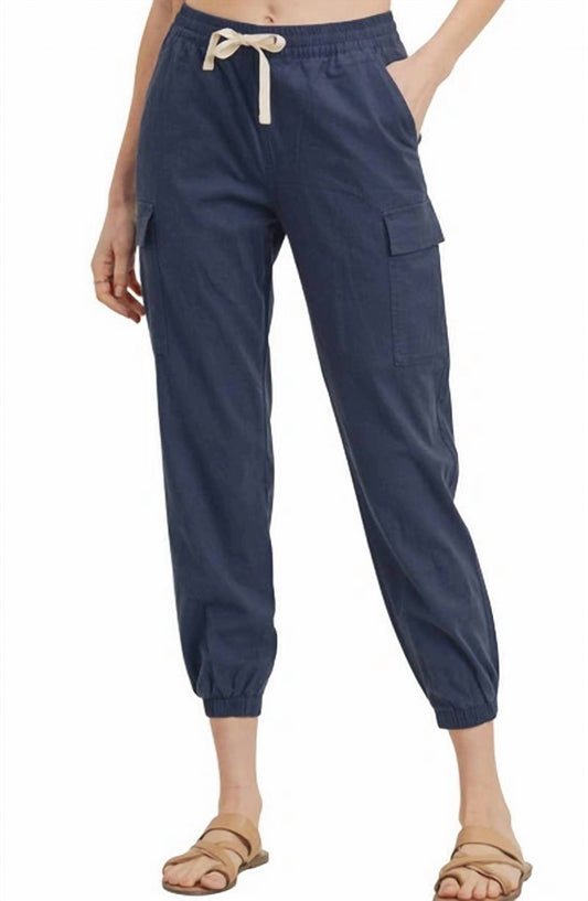 Letter To Juliet - Linen Cropped Joggers