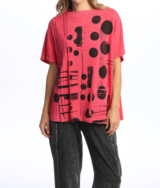 Jess & Jane - Veronica Mineral Washed Mock Neck Cotton Top