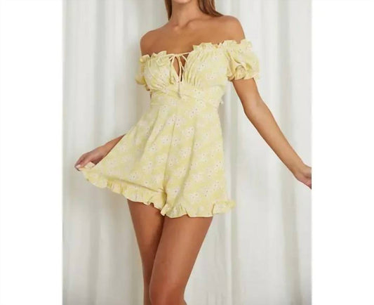 One And Only Collective - Maize Bardot Romper