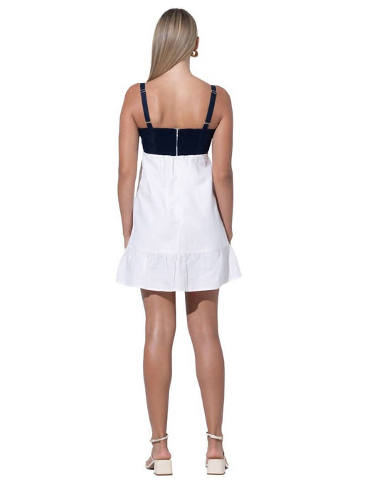 Lusana - Reece Ruffle Linen Dress