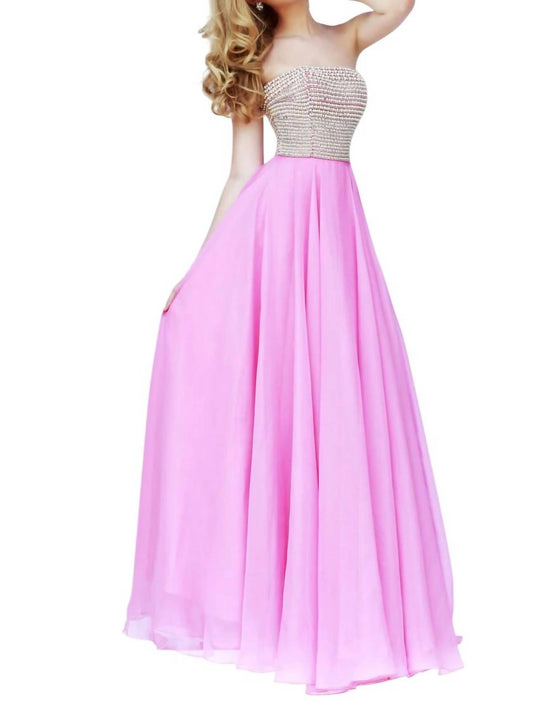 Sherri Hill - Strapless Maxi Dress