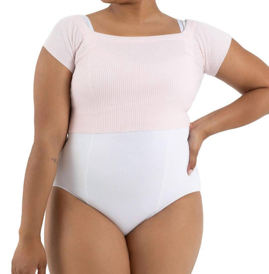 Capezio - Ribbed Knit Cropped Sweater