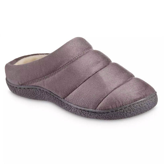 Isotoner - Men's Microsuede Puffer Eco Comfort Clog Slipper