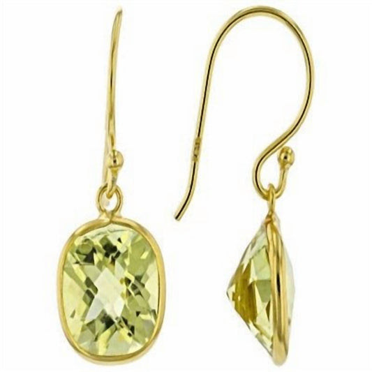 Jewelit - Women's Lemon Quartz Earrings