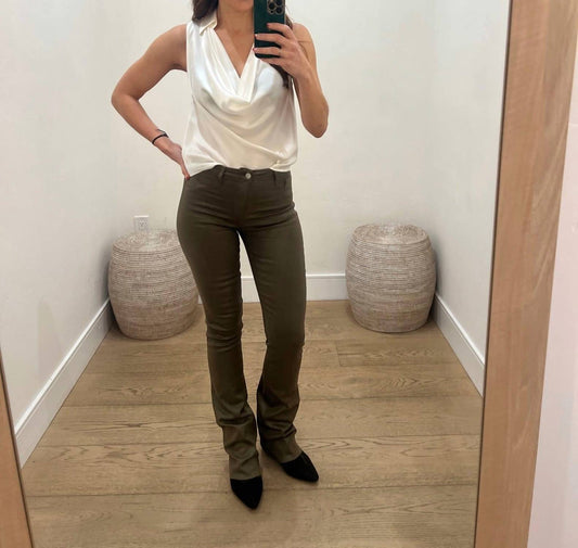 L'Agence - Women's Ruth Highrise Straight Raw Hem Jeans