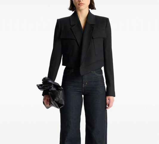 Women's Solid Reeve Cropped Blazer