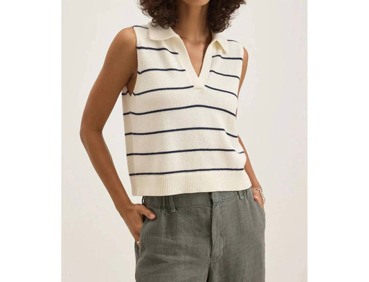 Velvet By Graham & Spencer - Nayla Cotton Cashmere Sweater Vest