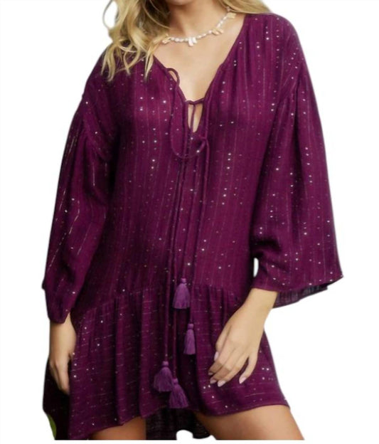 Pq Swim - Sangria Angelica Sequined Tunic