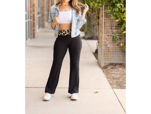 Julia Rose - Kristen Fold Over Bootcut Leggings