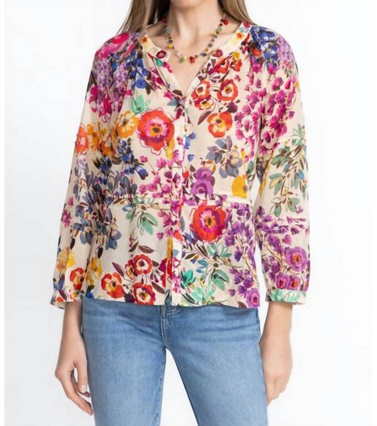 Johnny Was - RAGLAN PINTUCK BLOUSE