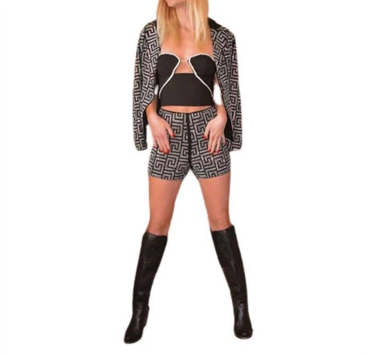Banjul - Pattern Blazer Set Shorts