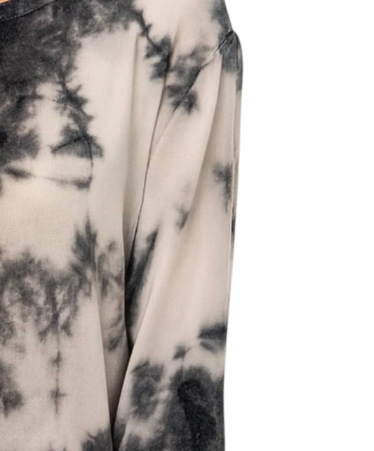 French Kyss - Tie Dye Scoop Neck Top