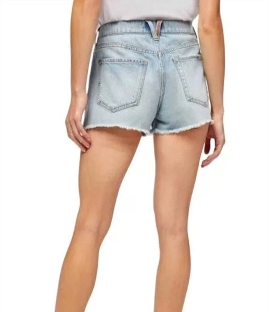 7 For All Mankind - Monroe Cut Off Distressed Jean Shorts
