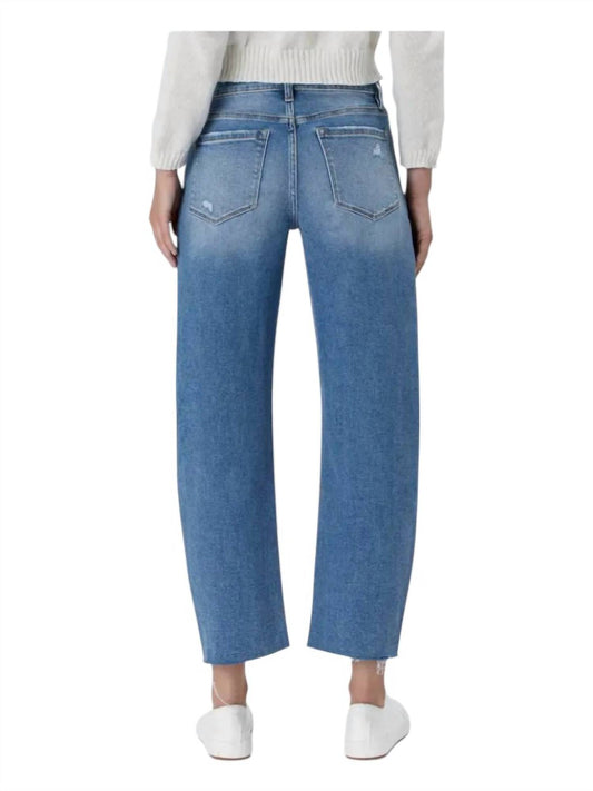 Lovervet - Smooth Move High Rise Barrel Leg Jeans